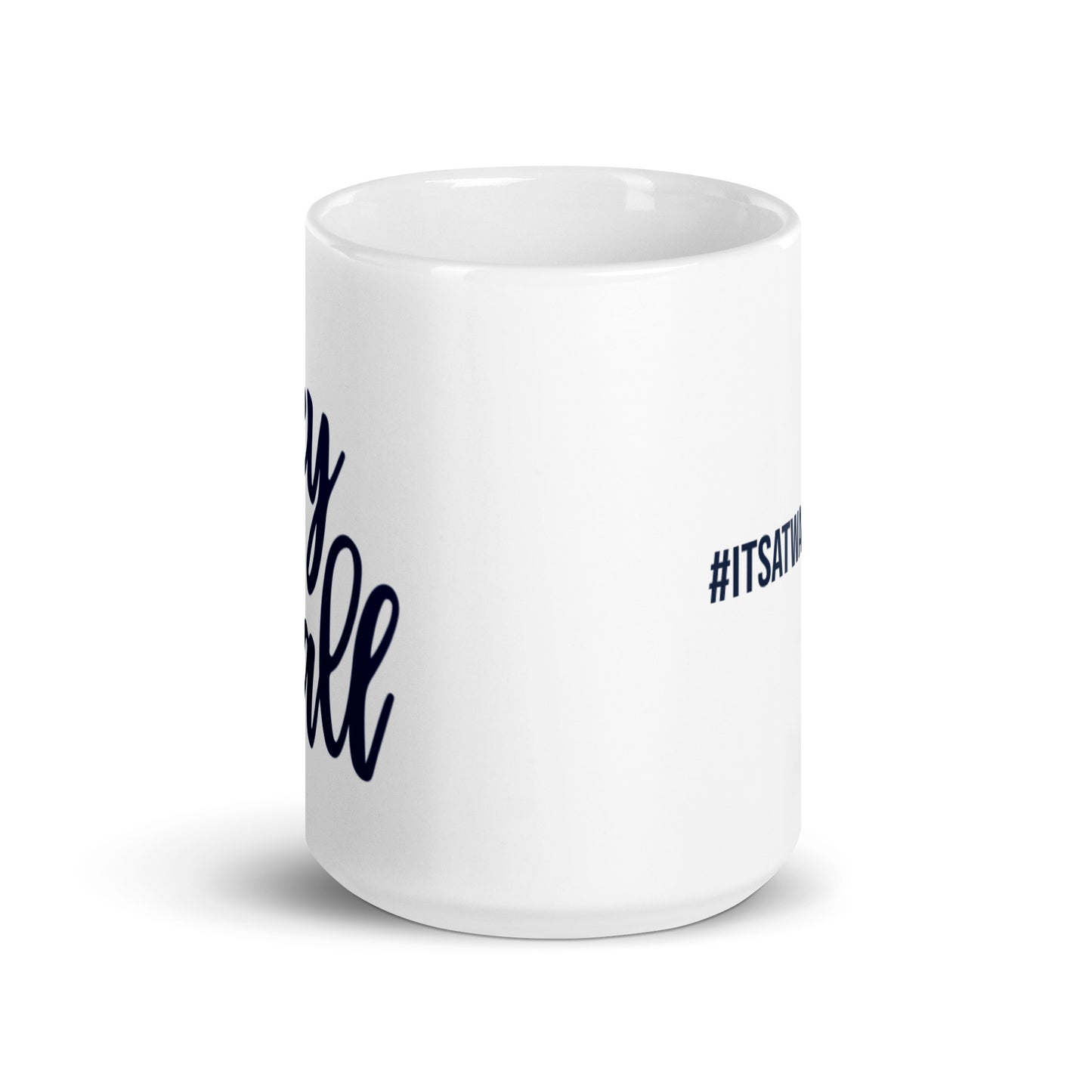 Hey Y'all White glossy mug