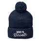 Mind Ya Biscuits Pom-Pom Beanie