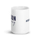 Pardon My Twang White glossy mug