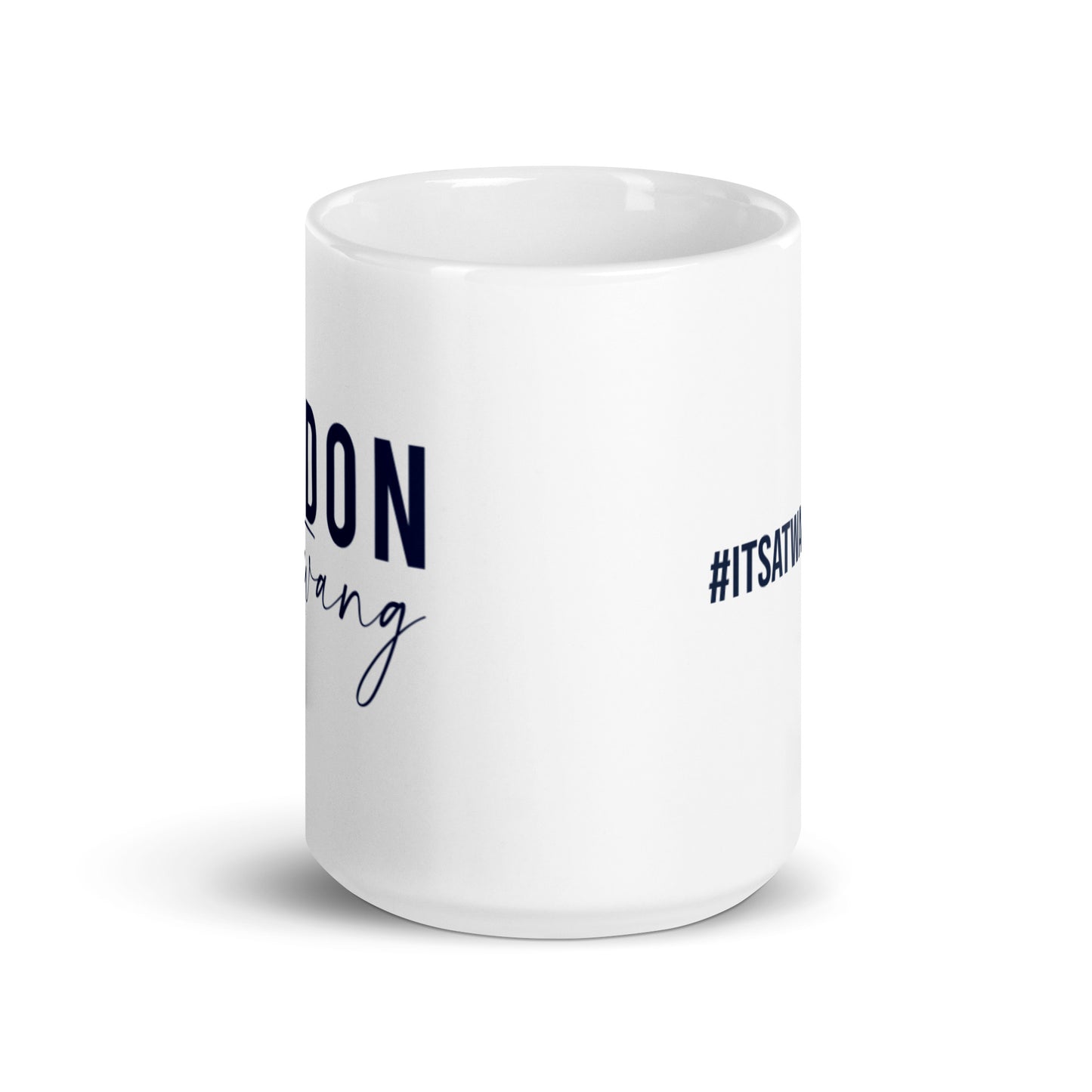 Pardon My Twang White glossy mug